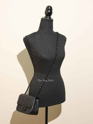 Chanel So Black Quilted Leather Classic Square Mini Flap Bag