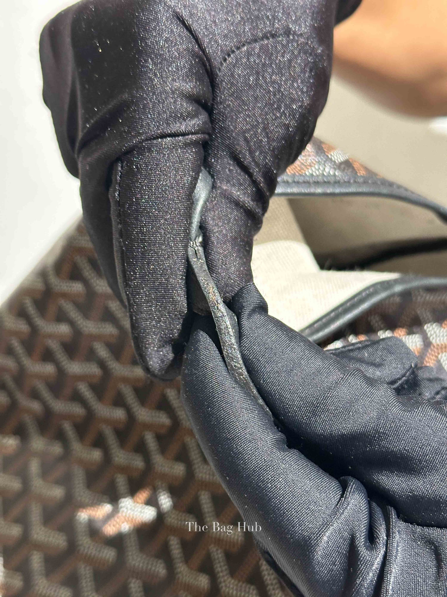 Goyard Black Goyardine Saint Louis GM Tote Bag