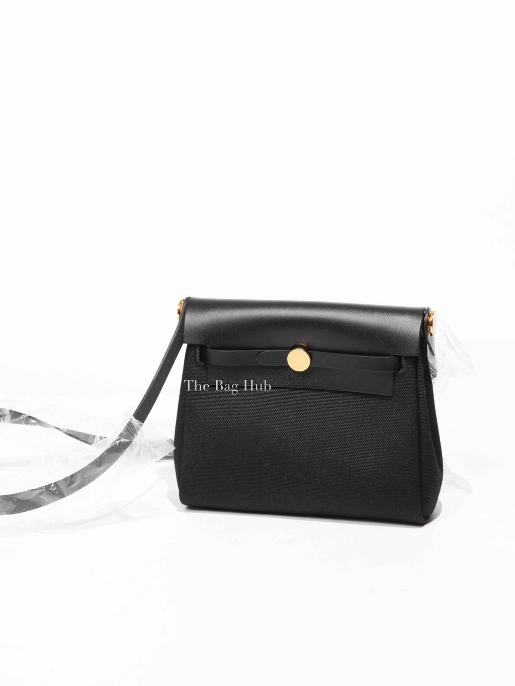 Hermes Noir Swift Canvas Herbag Zip 20 GHW