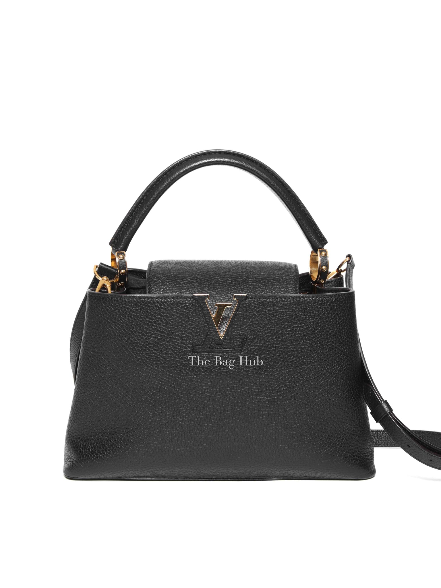 Louis Vuitton Noir Capucines MM Shoulder Bag