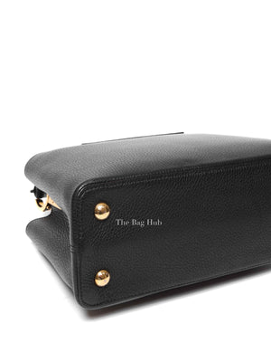 Louis Vuitton Noir Capucines MM Shoulder Bag