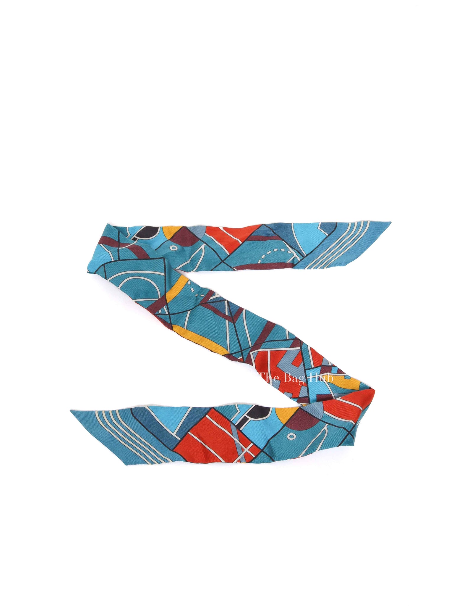 Hermes Blue Sportif Silk Twilly