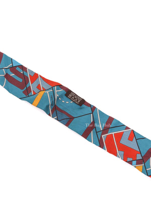 Hermes Blue Sportif Silk Twilly