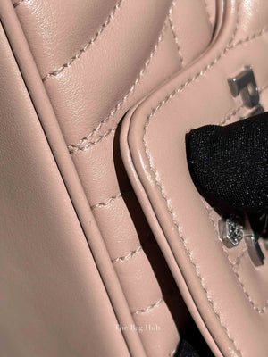 Prada Cipria Soft Calfskin Impunture Diagramme Medium Chain Flap Shoulder Bag