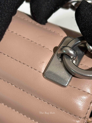 Prada Cipria Soft Calfskin Impunture Diagramme Medium Chain Flap Shoulder Bag