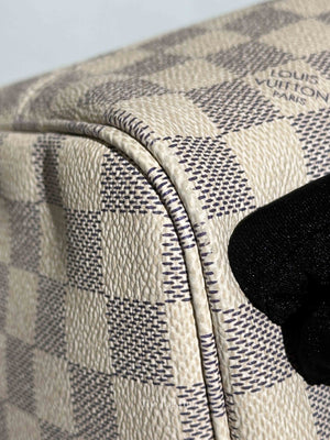 Louis Vuitton Rose Ballerine Damier Azur Neo Neverfull MM Tote Bag