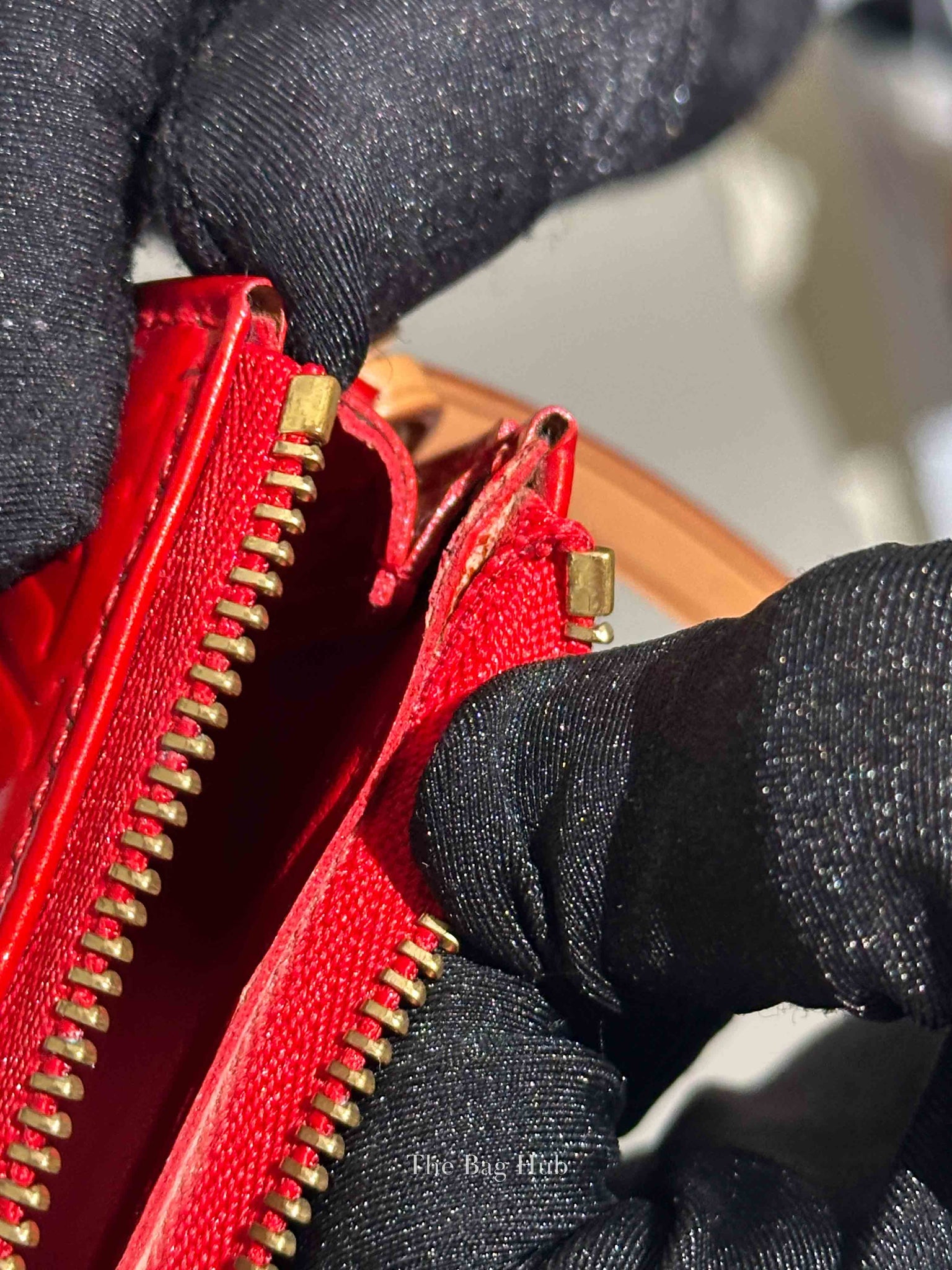Louis Vuitton Red Vernis Lexington Pochette