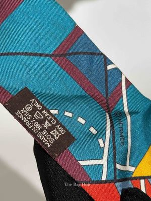 Hermes Blue Sportif Silk Twilly