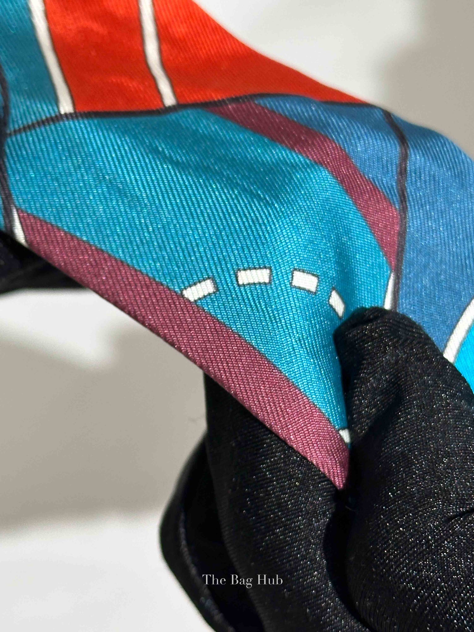 Hermes Blue Sportif Silk Twilly