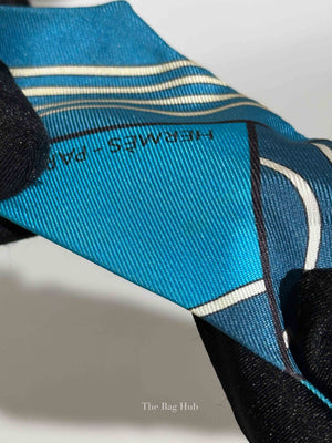 Hermes Blue Sportif Silk Twilly
