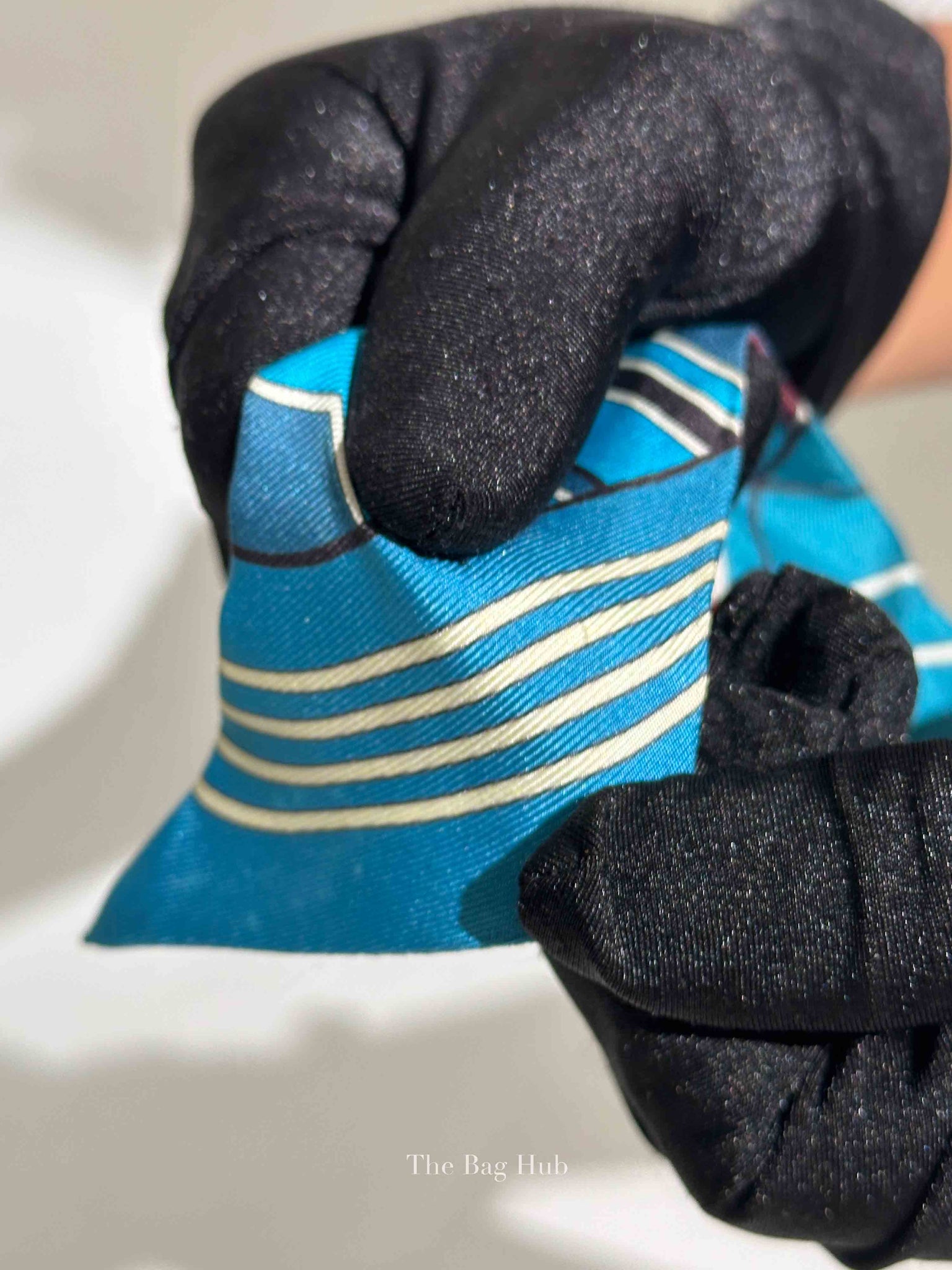Hermes Blue Sportif Silk Twilly