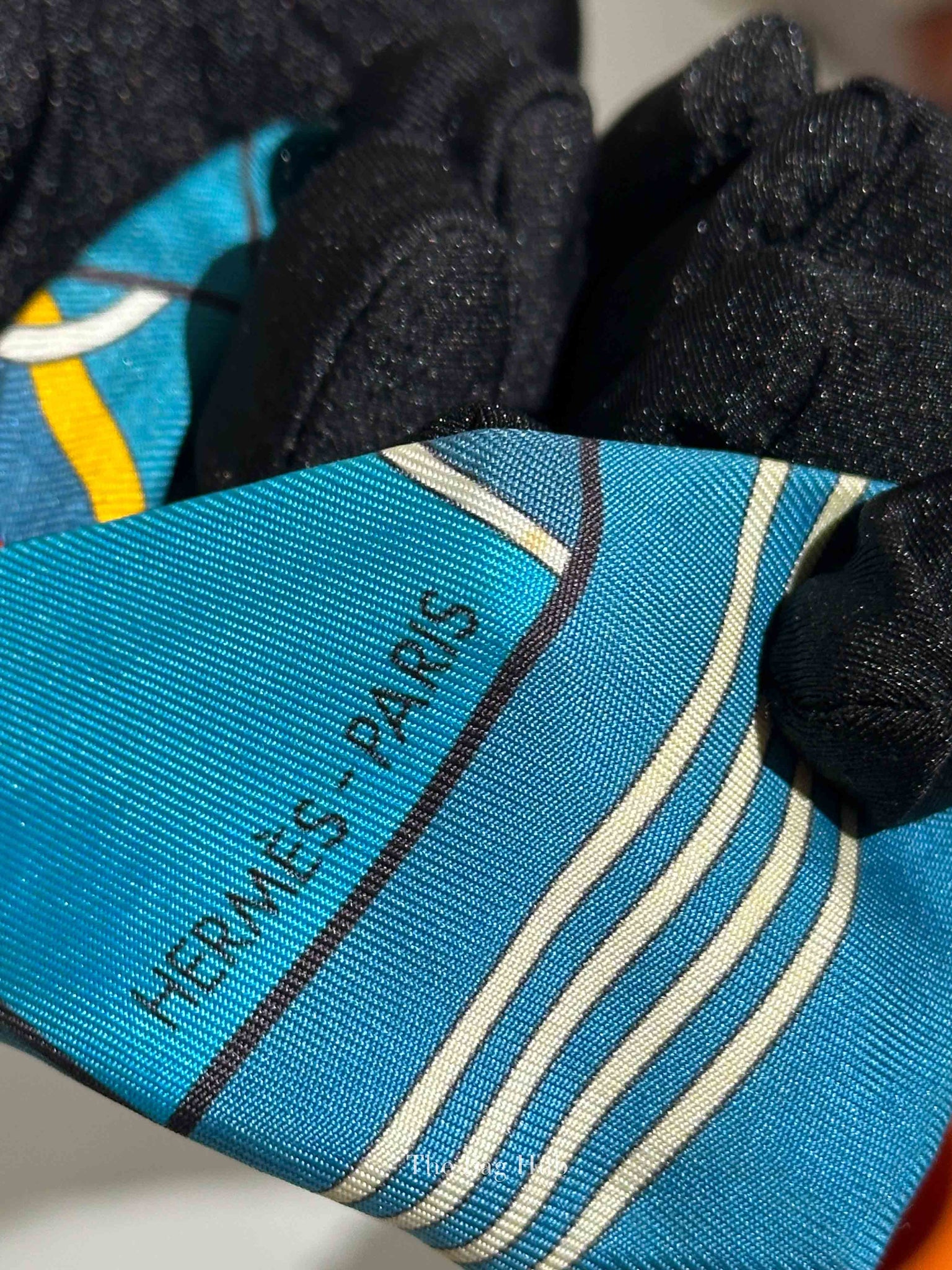 Hermes Blue Sportif Silk Twilly