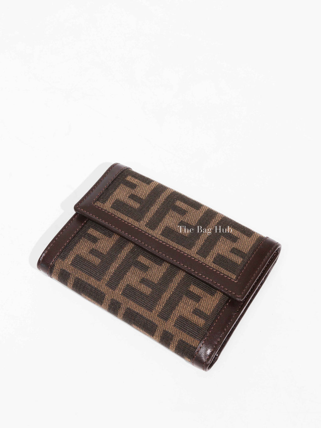Fendi Tobacco Portafoglio Donna Zucca Trifold Wallet