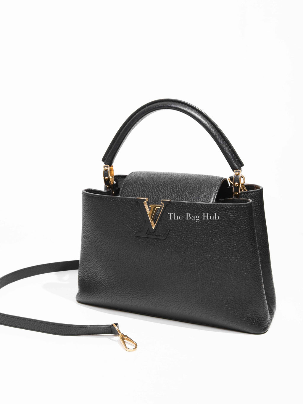 Louis Vuitton Noir Capucines MM Shoulder Bag
