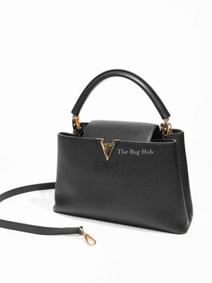 Louis Vuitton Noir Capucines MM Shoulder Bag