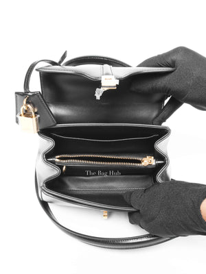 Celine Black Satinated Calfskin Mini 16 Shoulder Bag