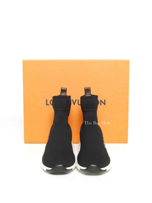 Louis Vuitton Black Technical Fabric Aftergame Sneakers Size 36.5