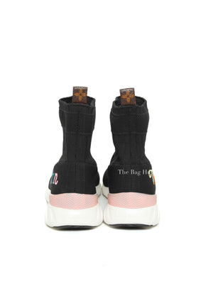 Louis Vuitton Black Technical Fabric Aftergame Sneakers Size 36.5