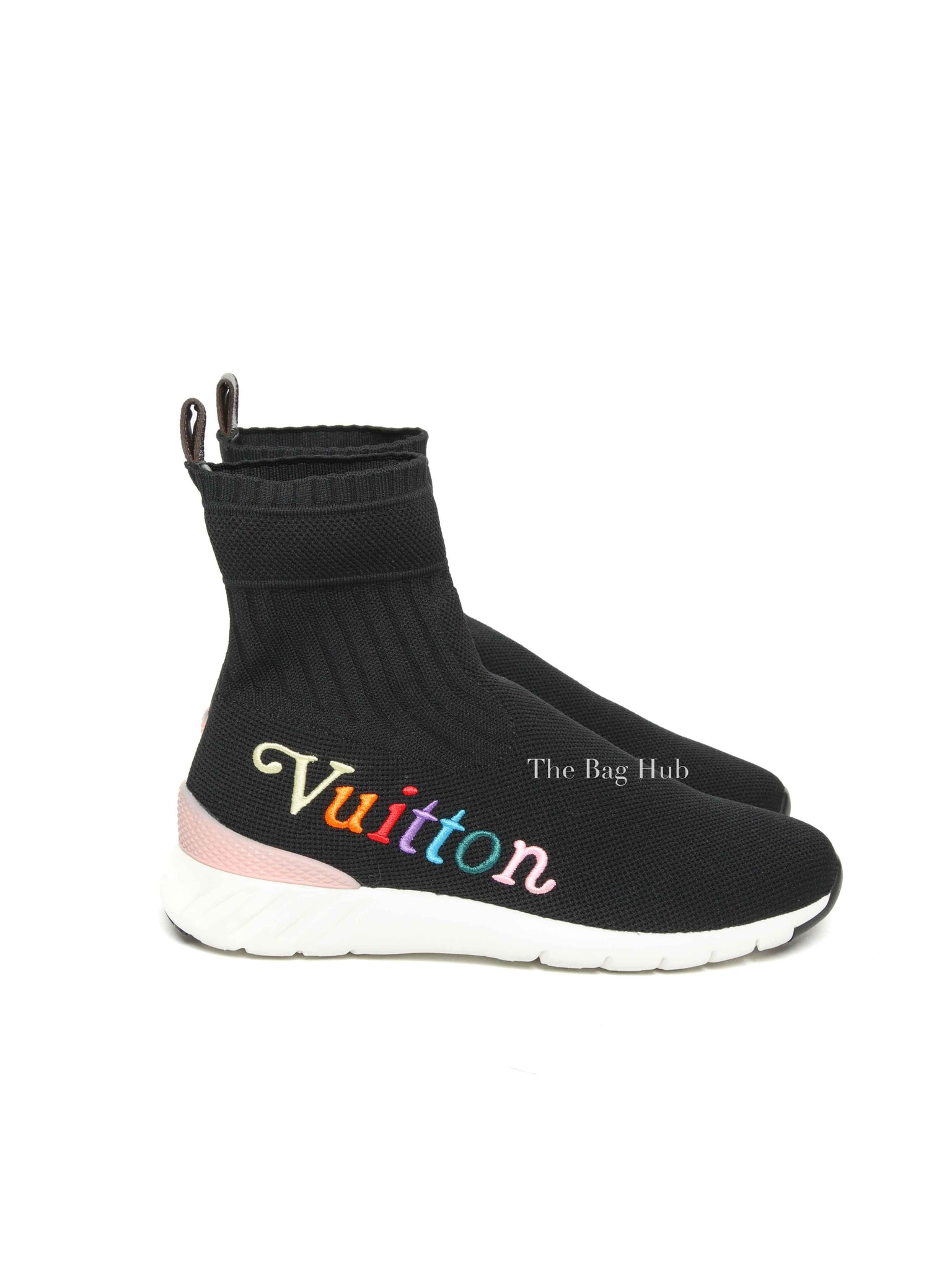 Louis Vuitton Black Technical Fabric Aftergame Sneakers Size 36.5