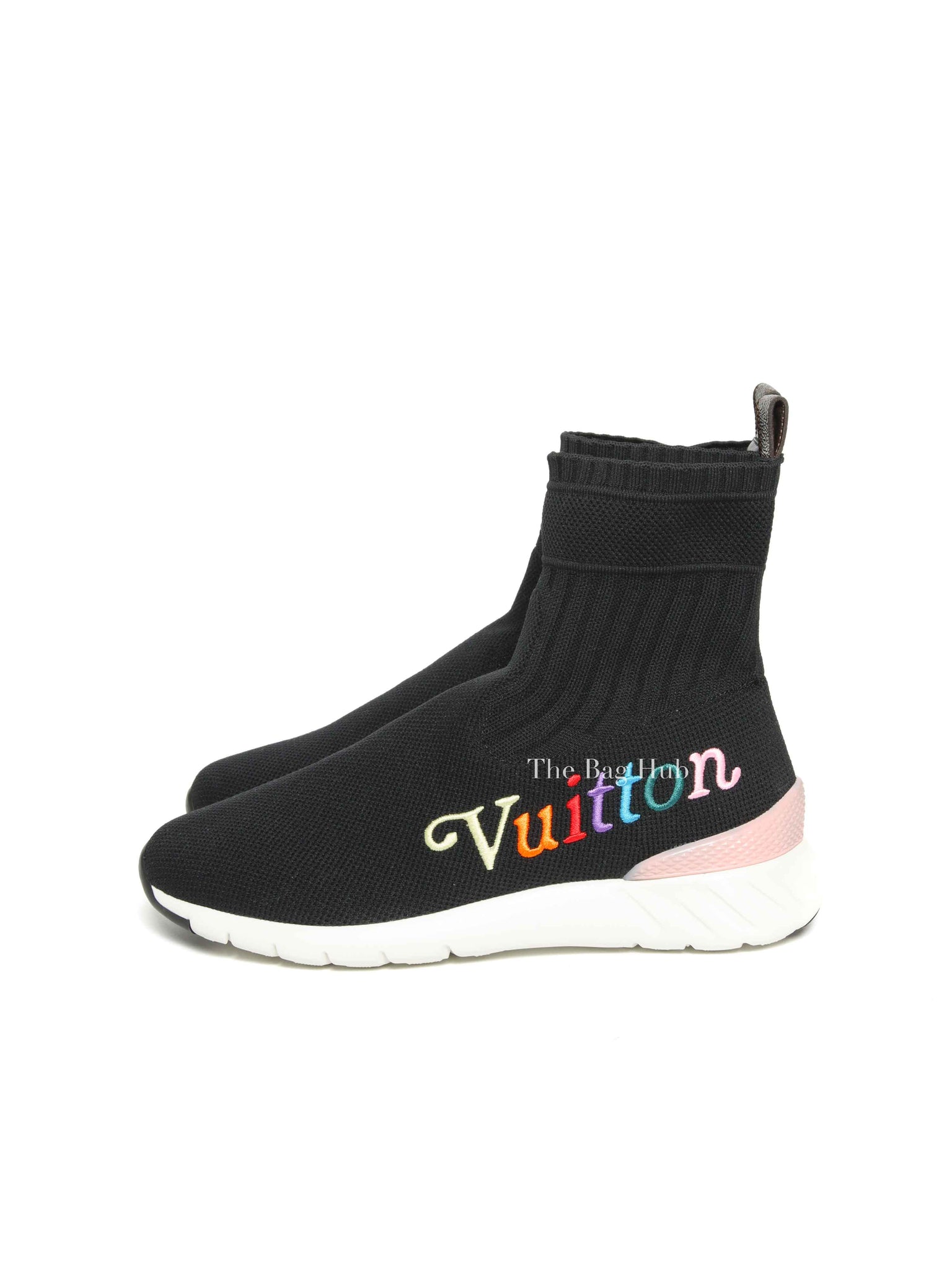 Louis Vuitton Black Technical Fabric Aftergame Sneakers Size 36.5
