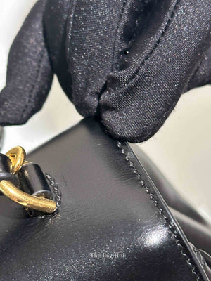 Celine Black Satinated Calfskin Mini 16 Shoulder Bag