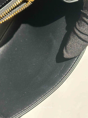 Celine Black Satinated Calfskin Mini 16 Shoulder Bag
