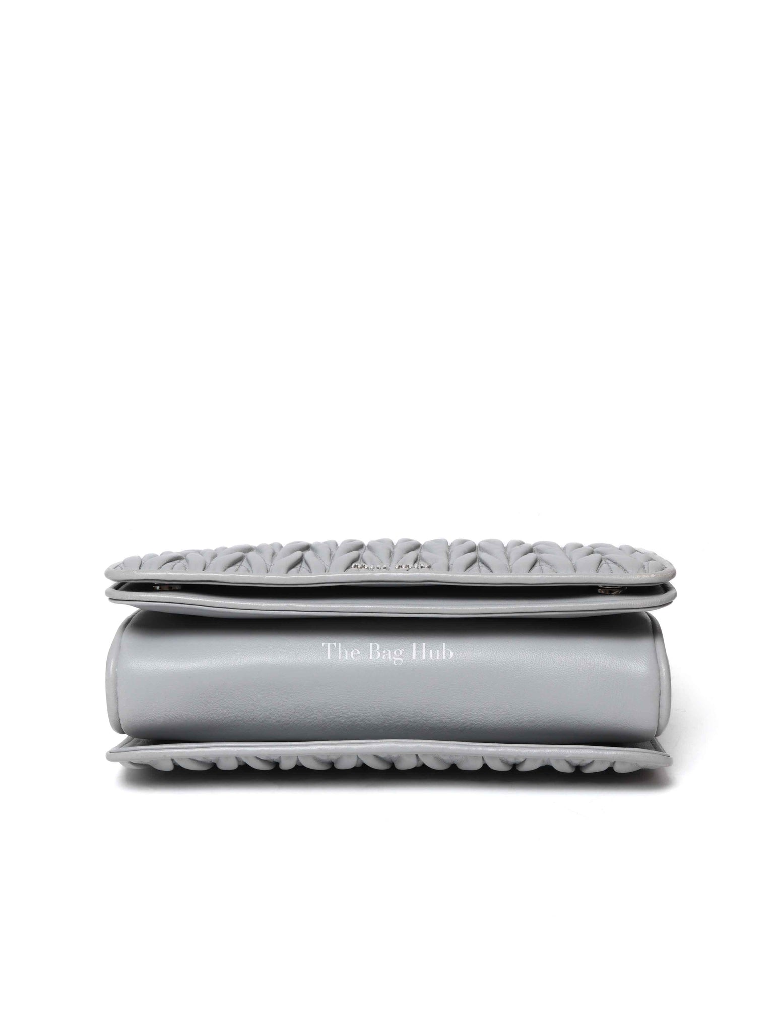 MIUMIU] Miu Miu 2way shoulder leather gray ladies handbag