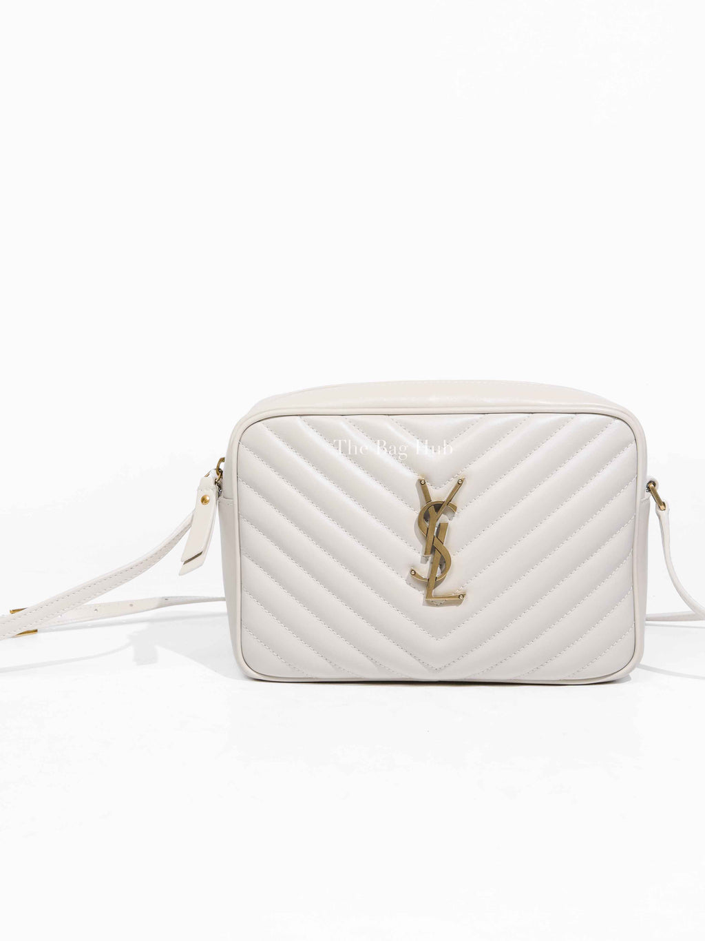 Saint Laurent Crema Soft Quilted Leather Lou Camera Bag