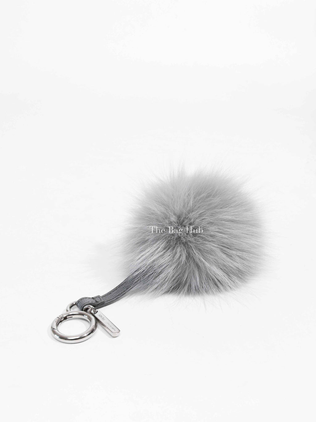 Fendi Gray Furball Bag Charm