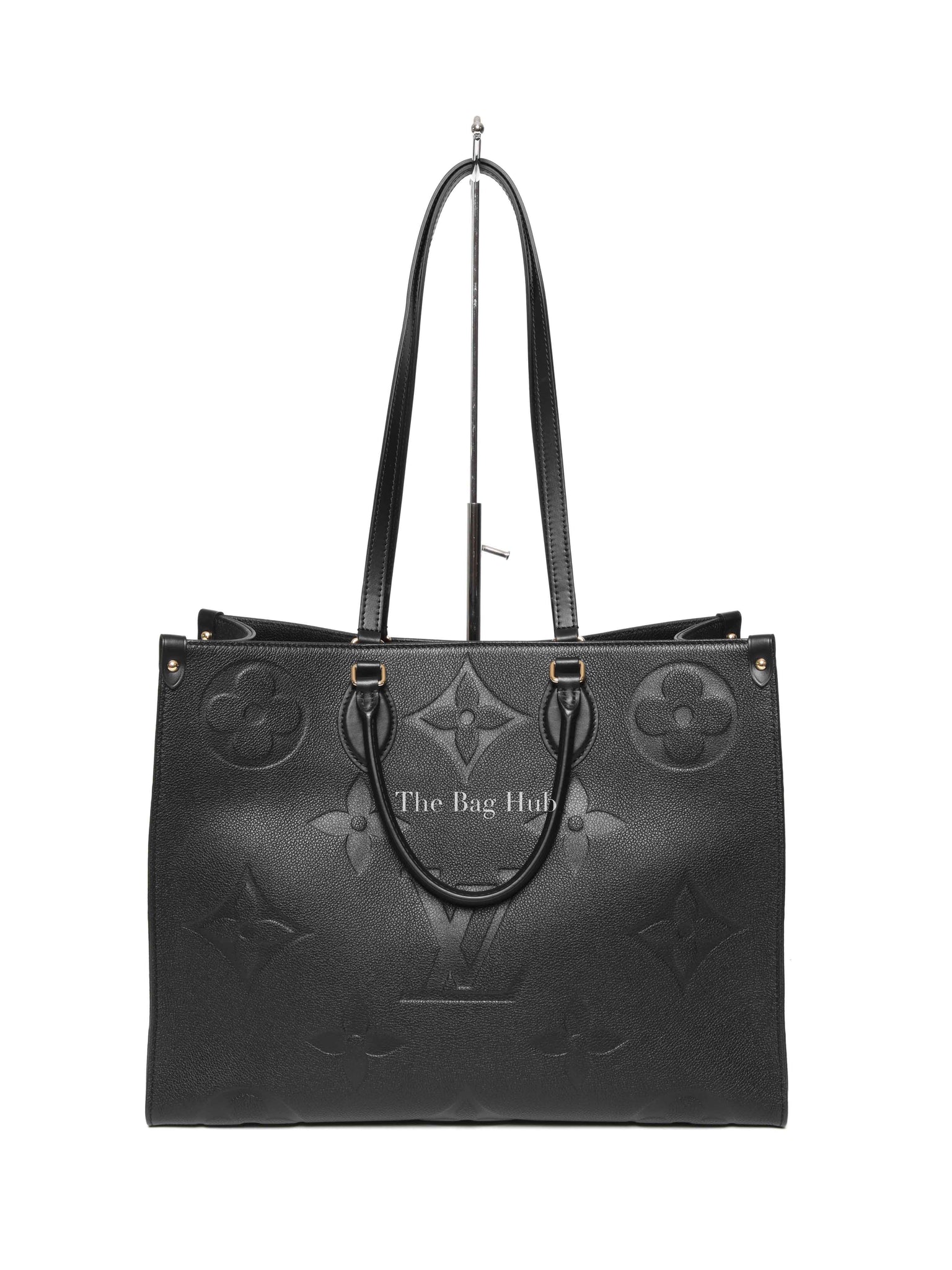 Louis Vuitton Black Monogram Empreinte Leather OnTheGo GM Tote Bag