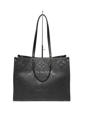 Louis Vuitton Black Monogram Empreinte Leather OnTheGo GM Tote Bag