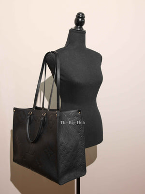 Louis Vuitton Black Monogram Empreinte Leather OnTheGo GM Tote Bag