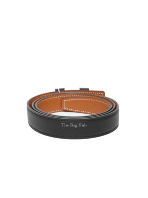 Hermes Noir/Gold Mini Constance Reversible Belt 85 24mm PHW