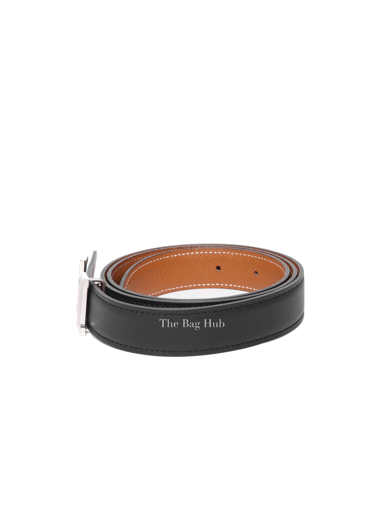 Hermes Noir/Gold Mini Constance Reversible Belt 85 24mm PHW