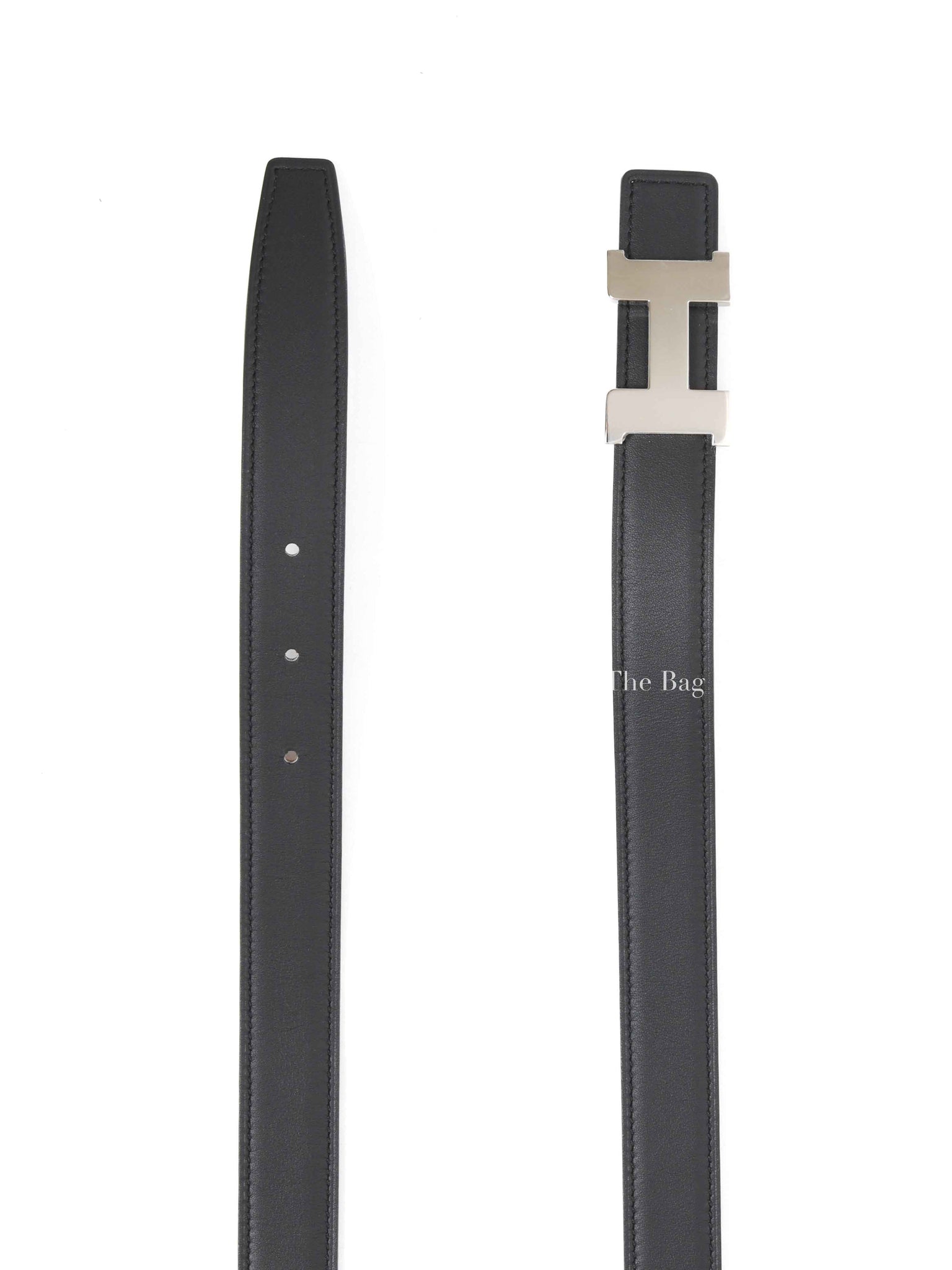 Hermes Noir/Gold Mini Constance Reversible Belt 85 24mm PHW