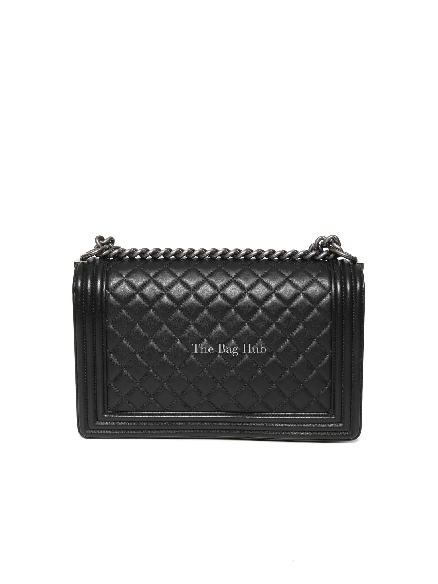 Chanel Black Calfskin Large Le Boy RHW