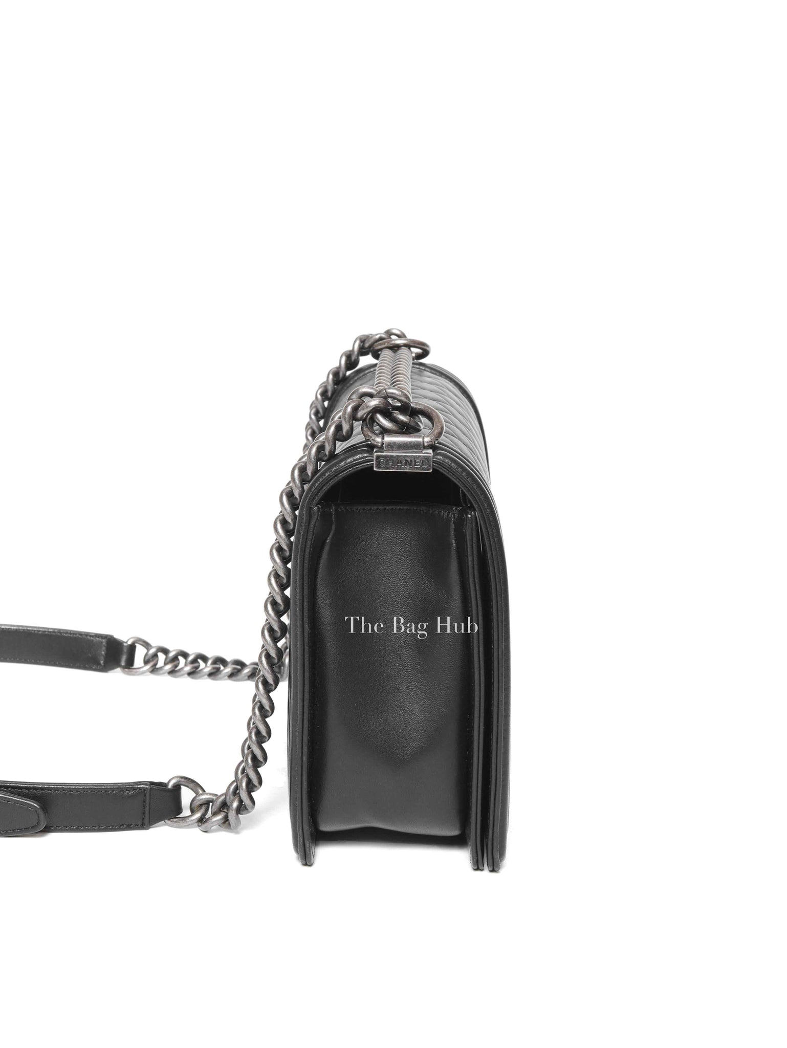 Chanel Black Calfskin Large Le Boy RHW