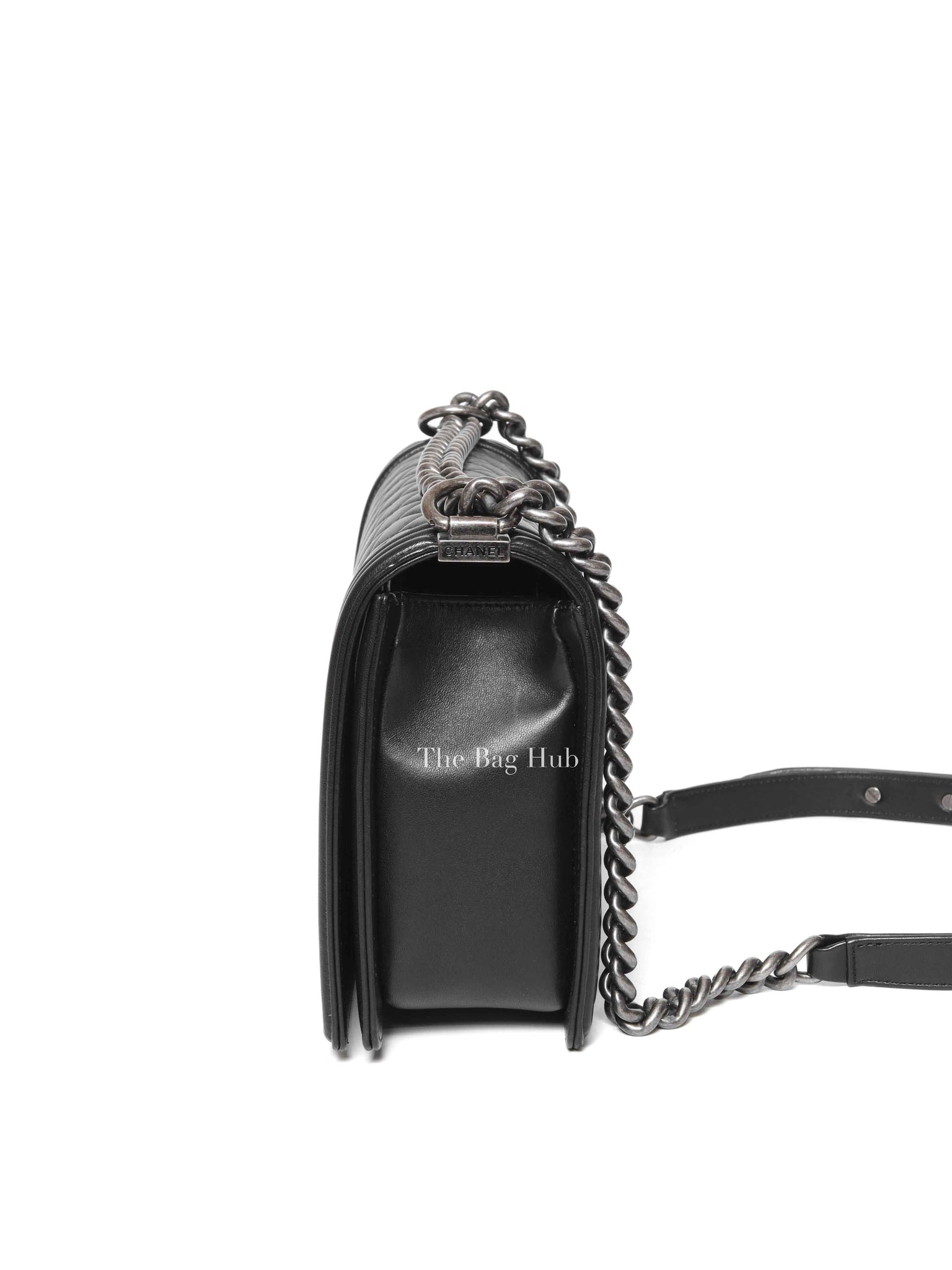 Chanel Black Calfskin Large Le Boy RHW
