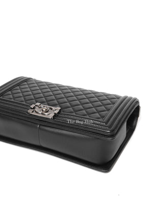 Chanel Black Calfskin Large Le Boy RHW