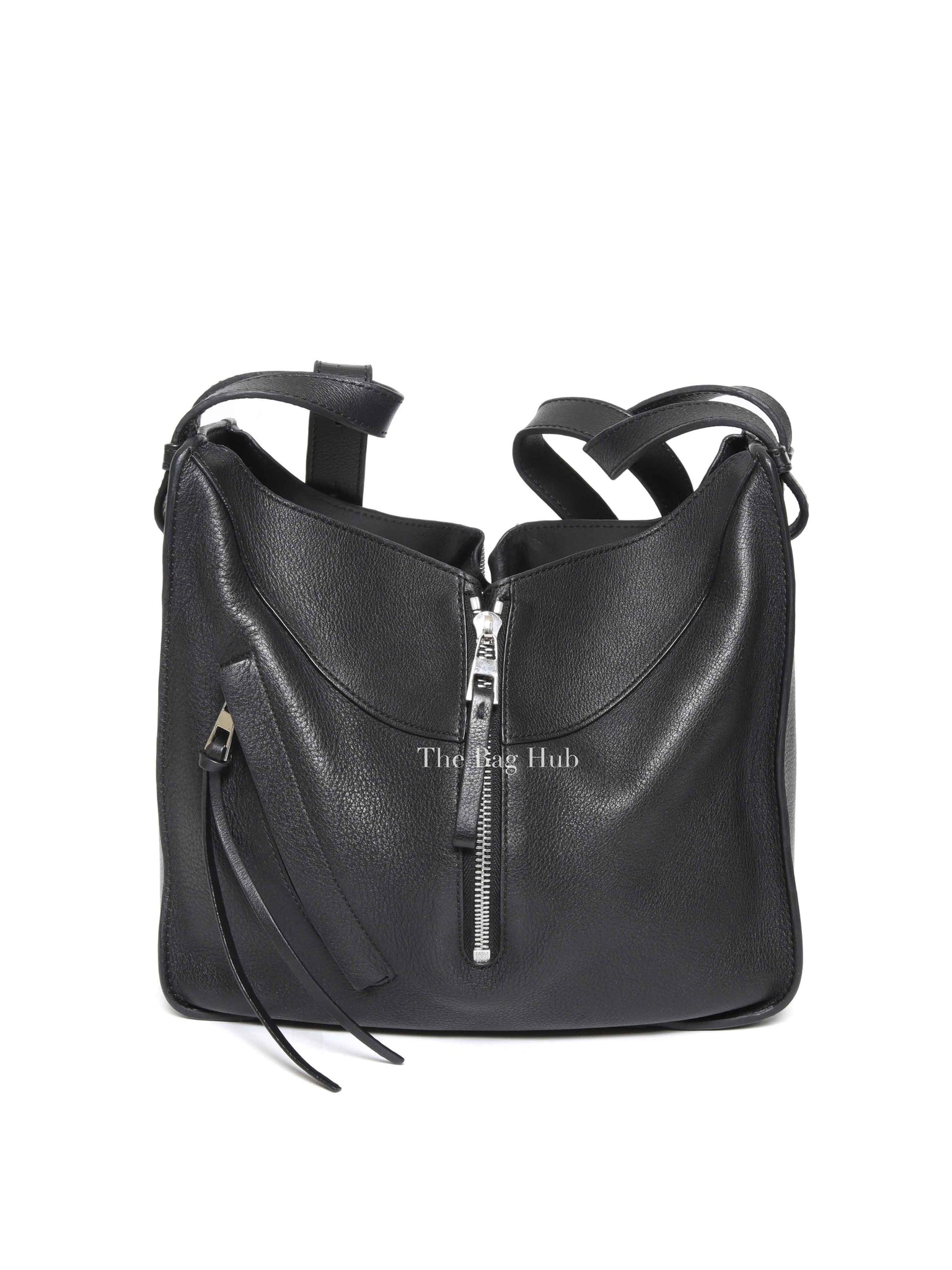 Loewe Black Leather Small Hammock Shoulder Bag
