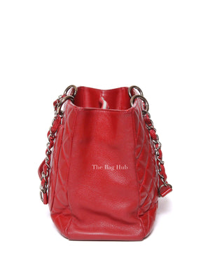 Chanel Red Caviar Leather GST Bag SHW