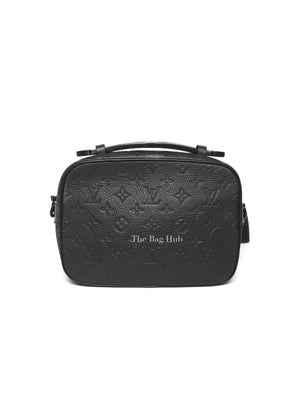 Louis Vuitton Black Taurillon S Lock Messenger Bag