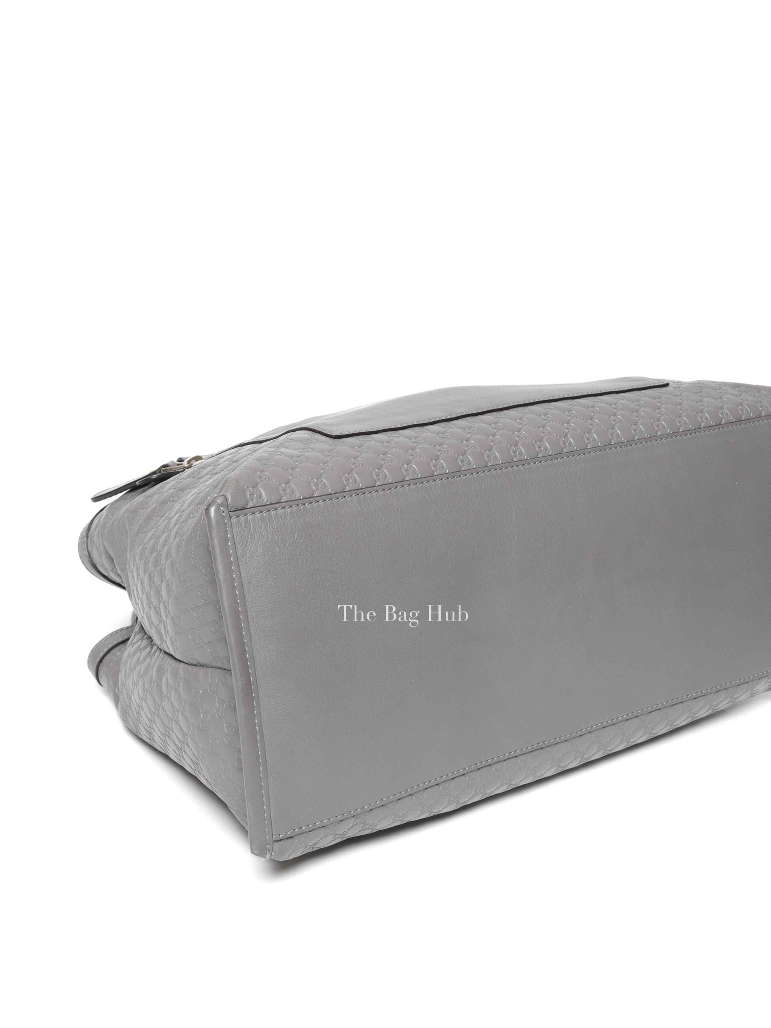 Gucci Gray Leather Guccissima Loess Medium 2way Bag