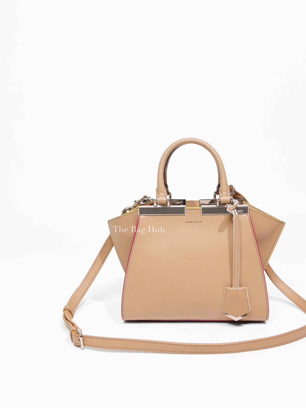 Fendi Beige Vitello Dolce Mini 3Jours Tote