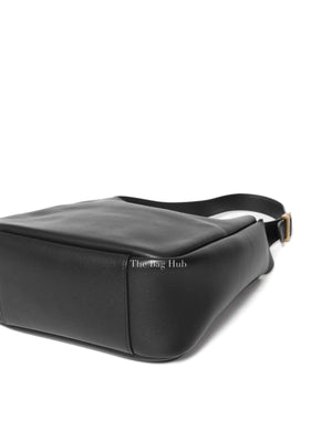 Saint Laurent Black Grained Leather Supple Small Le 5 À 7 Bag