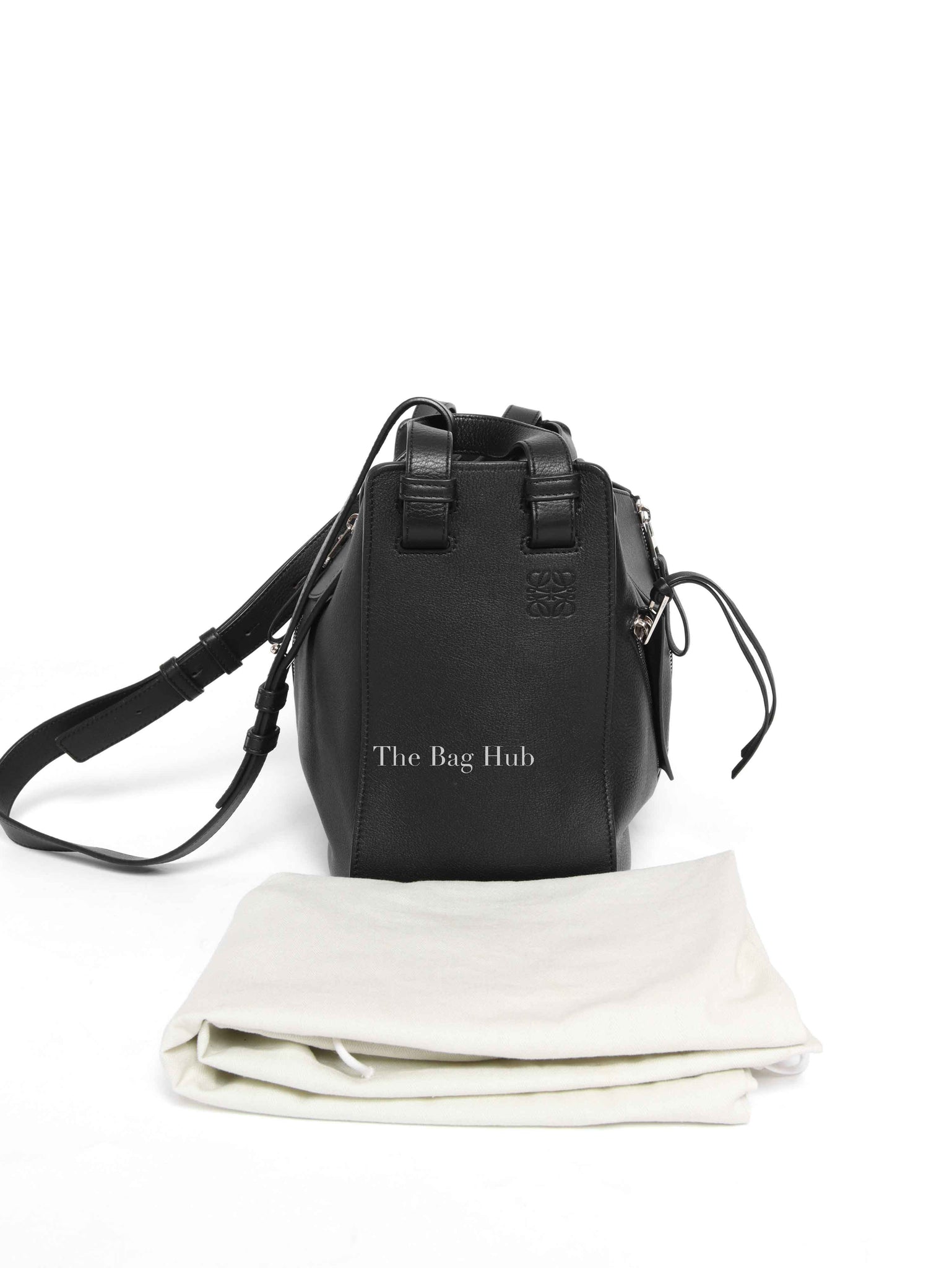 Loewe Black Leather Small Hammock Bag