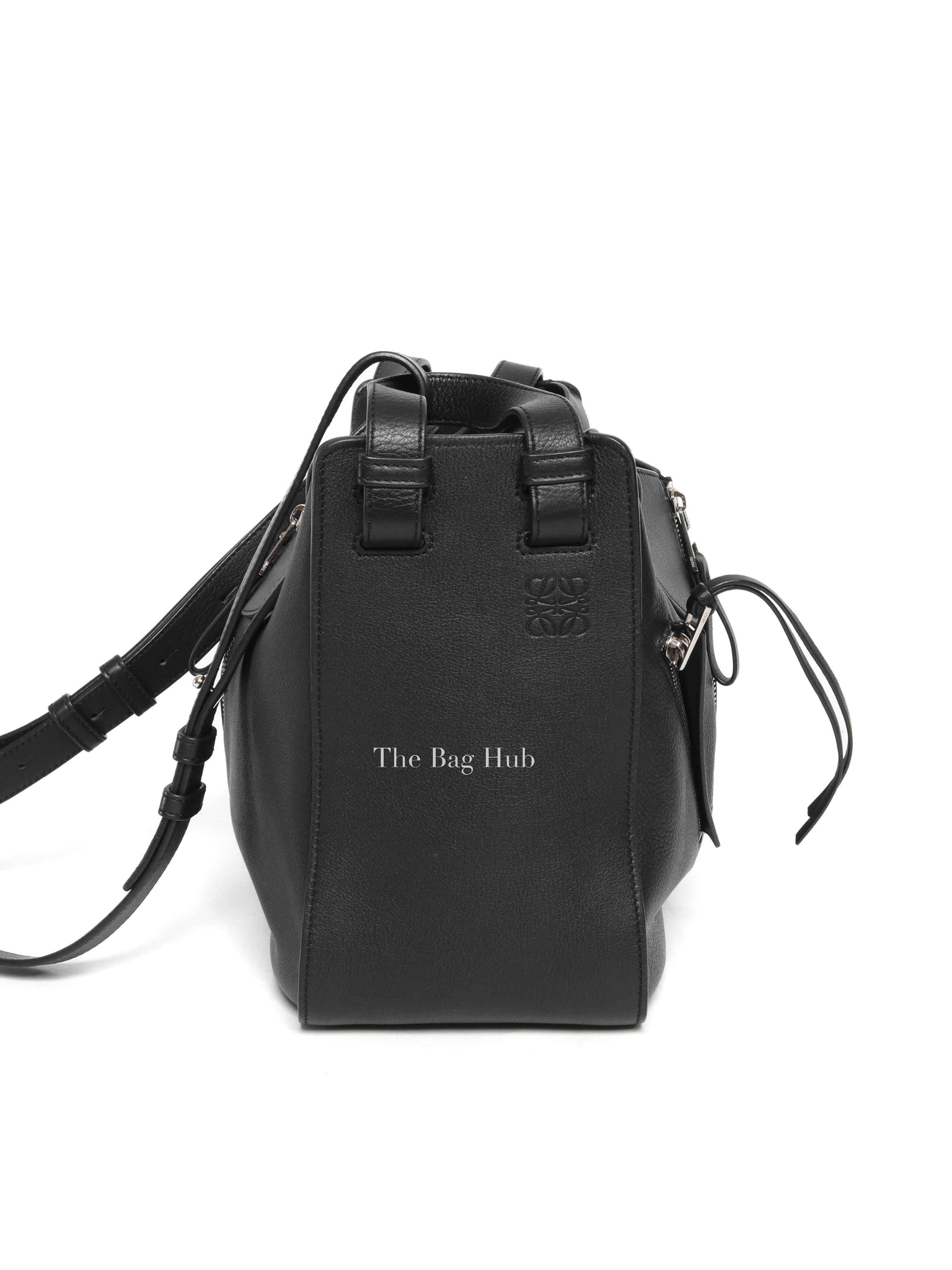 Loewe Black Leather Small Hammock Bag