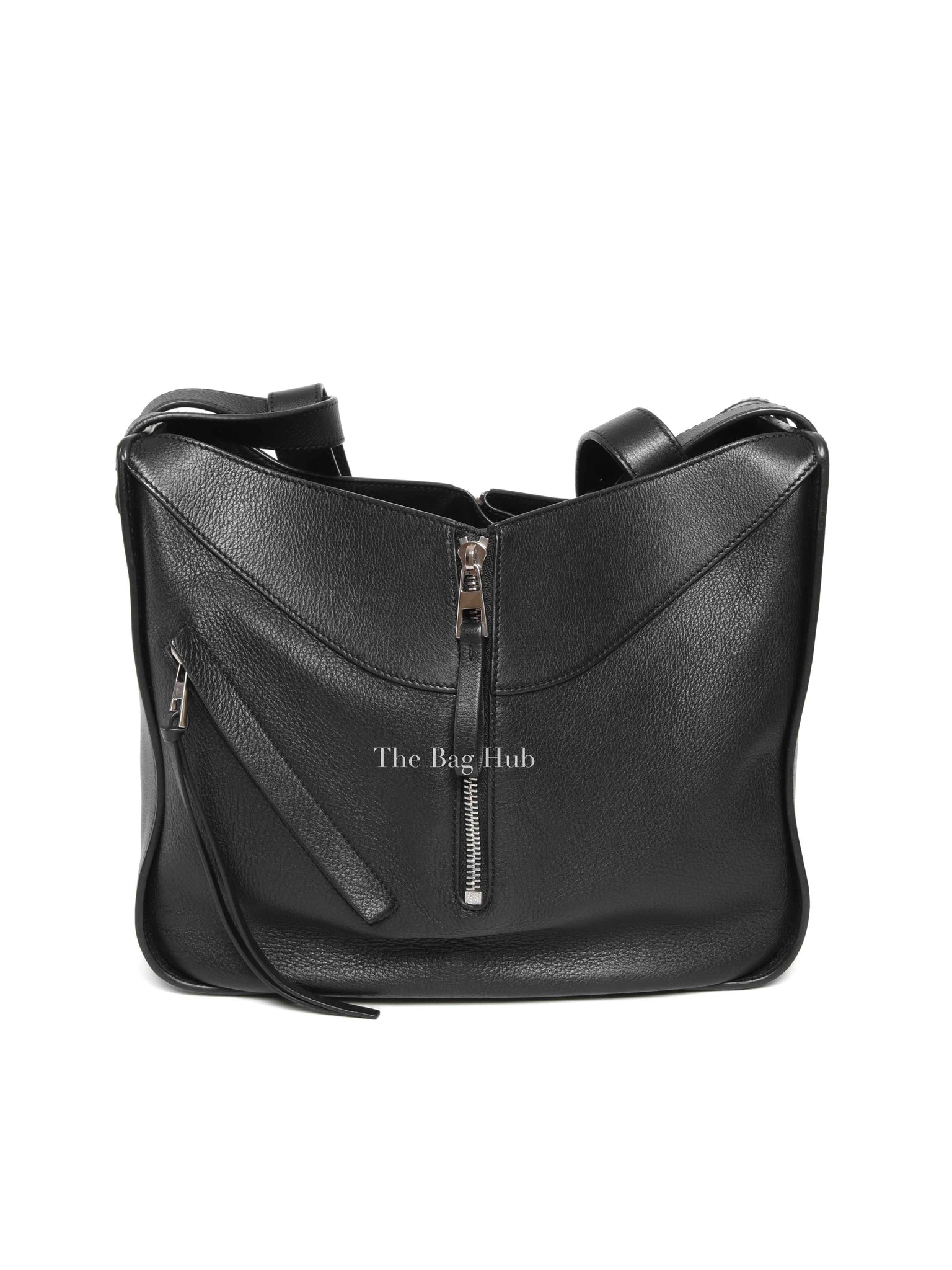 Loewe Black Leather Small Hammock Bag