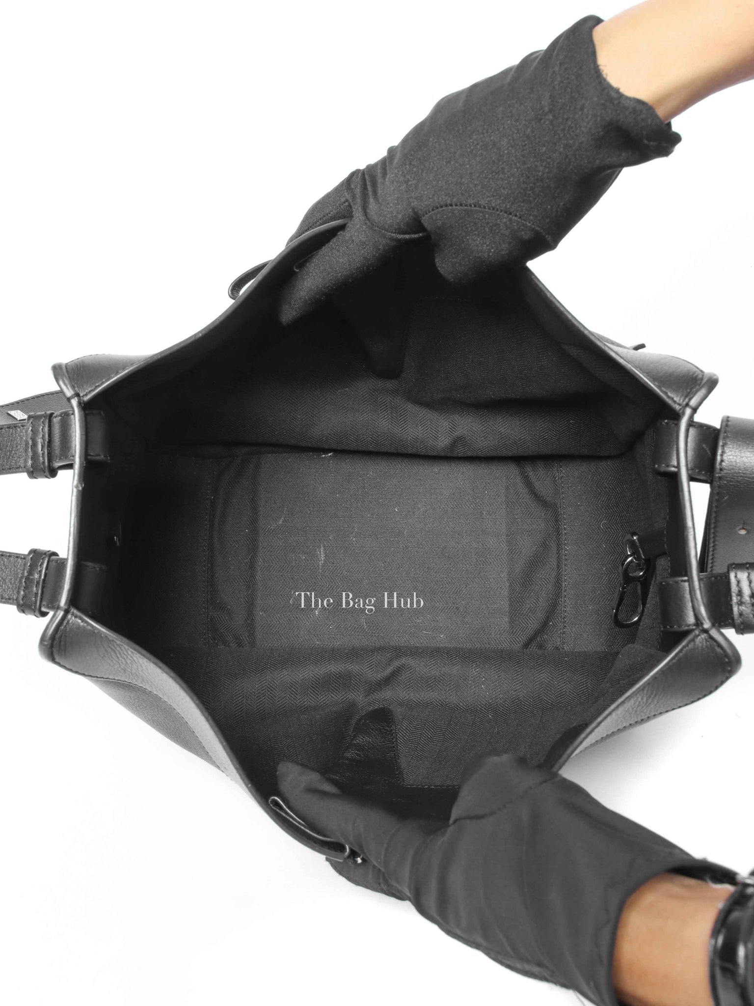 Loewe Black Leather Small Hammock Bag