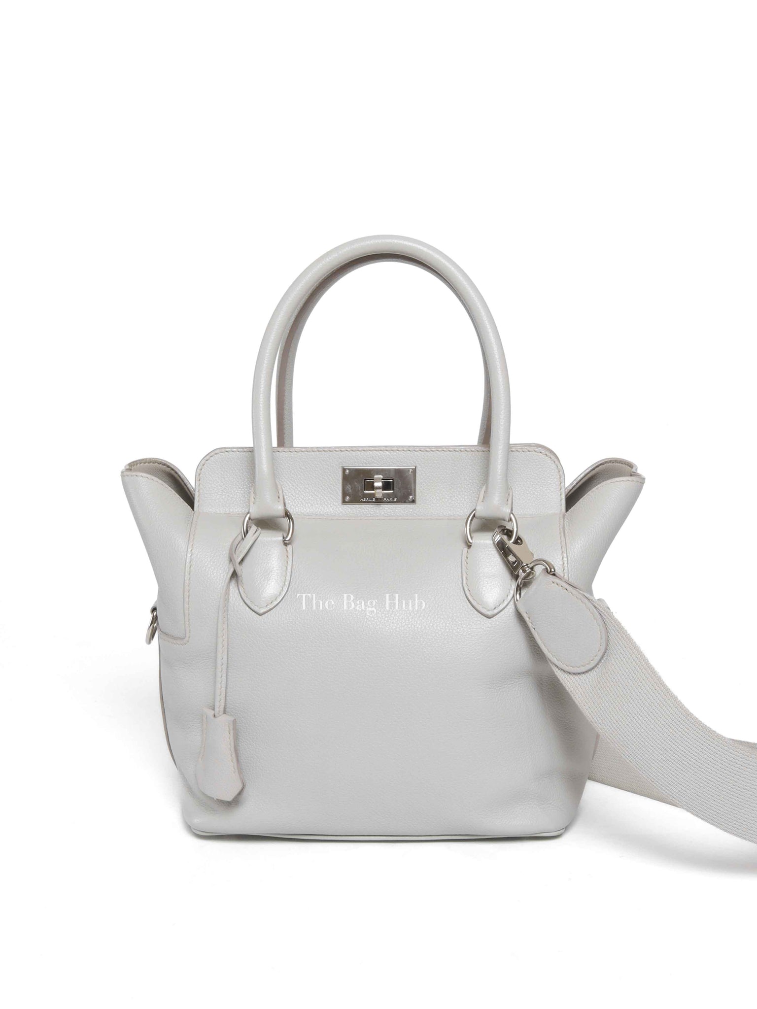 Hermes Gris Pearl Evercolor Toolbox 20 PHW